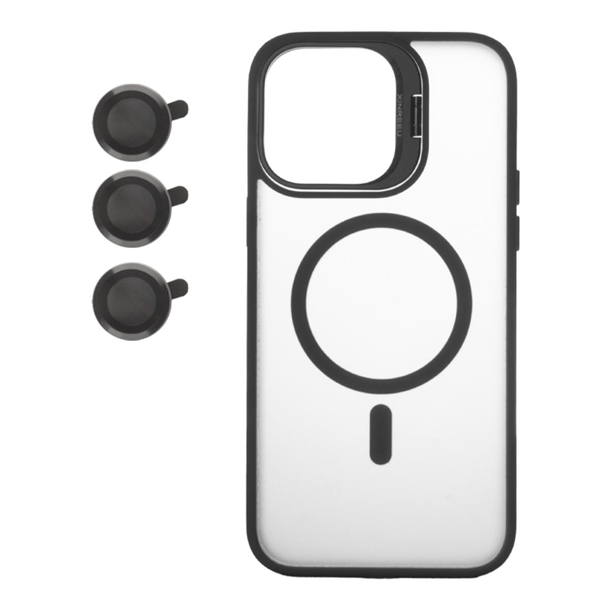 کاور گوشی اپل iPhone 15 Pro Max مدل مگ سیف به همراه محافظ لنز گوشی کاور گوشی اپل iPhone 15 Pro Max مدل مگ سیف به همراه محافظ لنز گوشی