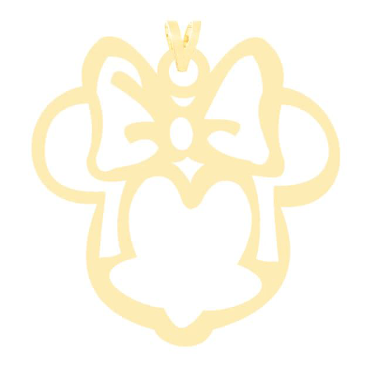 آویز طلا زنانه طرح مینی موس قو طلایی کد P038154-0.45 آویز طلا زنانه طرح مینی موس قو طلایی کد P038154-0.45