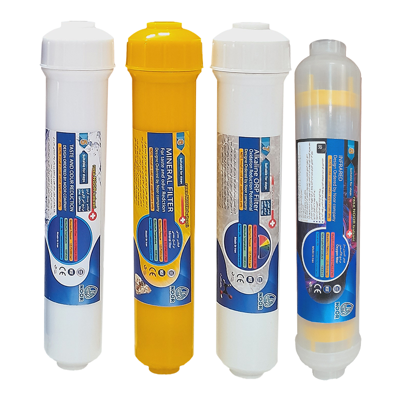 فیلتر دستگاه تصفیه آب نور مدل پست کربن و مینرال و قلیایی و اکسیژن ساز بسته 4 عددی-چند رنگ  فیلتر دستگاه تصفیه آب نور مدل پست کربن و مینرال و قلیایی و اکسیژن ساز بسته 4 عددی-چند رنگ