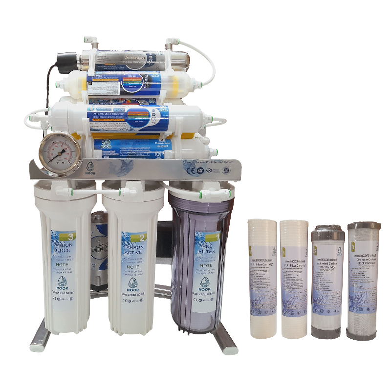 دستگاه تصفیه کننده آب نور مدل A chrome m1000 به همراه فیلتر تصفیه آب بسته 4 عددی-چند رنگ  دستگاه تصفیه کننده آب نور مدل A chrome m1000 به همراه فیلتر تصفیه آب بسته 4 عددی-چند رنگ