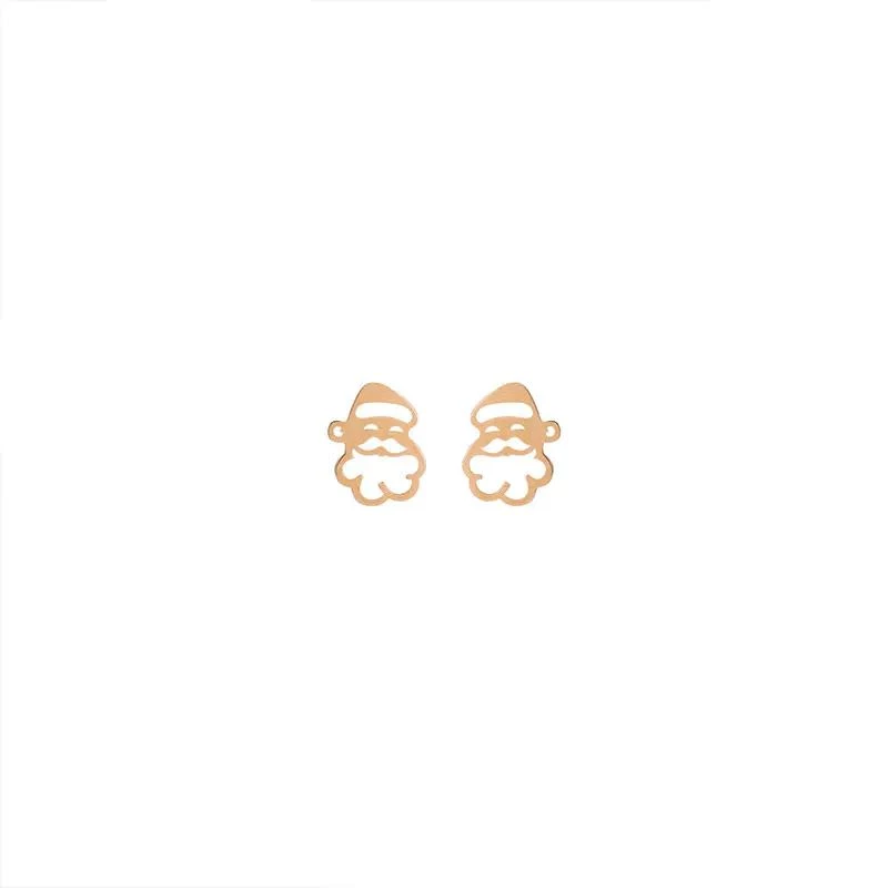 گوشواره طلا زنانه طرح بابانوئل قو طلایی-0.50 گوشواره طلا زنانه طرح بابانوئل قو طلایی-0.50