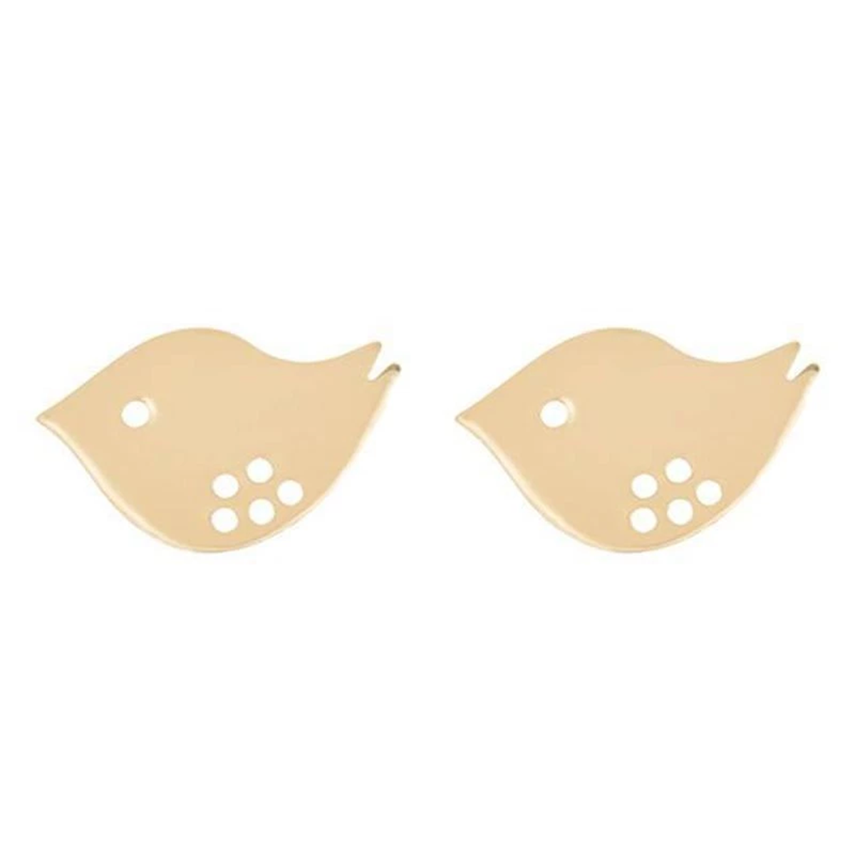 گوشواره طلا زنانه طرح گنجشک دانه قو طلایی-0.35 گوشواره طلا زنانه طرح گنجشک دانه قو طلایی-0.35