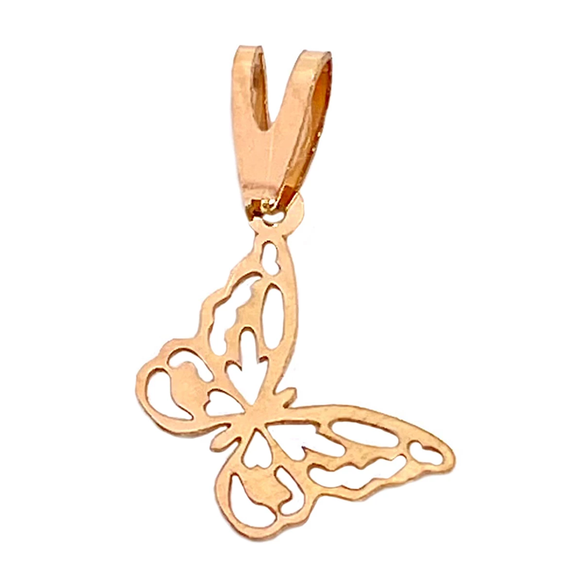 آویز طلا زنانه طرح لیزری پروانه ملودی هماتیت گلد کد 132068-0.17 آویز طلا زنانه طرح لیزری پروانه ملودی هماتیت گلد کد 132068-0.17