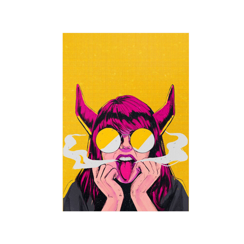 متال پوستر مستر پیکد طرح دختر شیطون کد PCD-MB1152 متال پوستر مستر پیکد طرح دختر شیطون کد PCD-MB1152