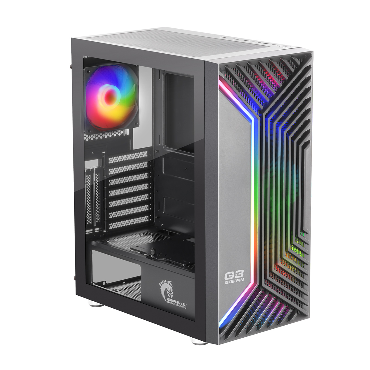 کیس کامپیوتر گرین مدل GRIFFIN G3 Plus مخصوص بازی کیس کامپیوتر گرین مدل GRIFFIN G3 Plus مخصوص بازی