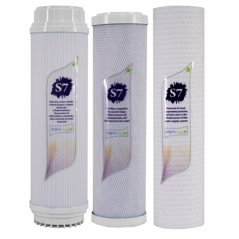 فیلتر دستگاه تصفیه آب آکوآ اسپرینگ مدل F-S7-W3 بسته 3 عددی-سفید فیلتر دستگاه تصفیه آب آکوآ اسپرینگ مدل F-S7-W3 بسته 3 عددی-سفید