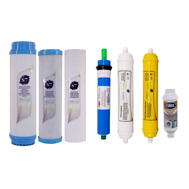 فیلتر دستگاه تصفیه آب آکوآ اسپرینگ مدل F-S7Q7H بسته 6 عددی-چند رنگ  فیلتر دستگاه تصفیه آب آکوآ اسپرینگ مدل F-S7Q7H بسته 6 عددی-چند رنگ
