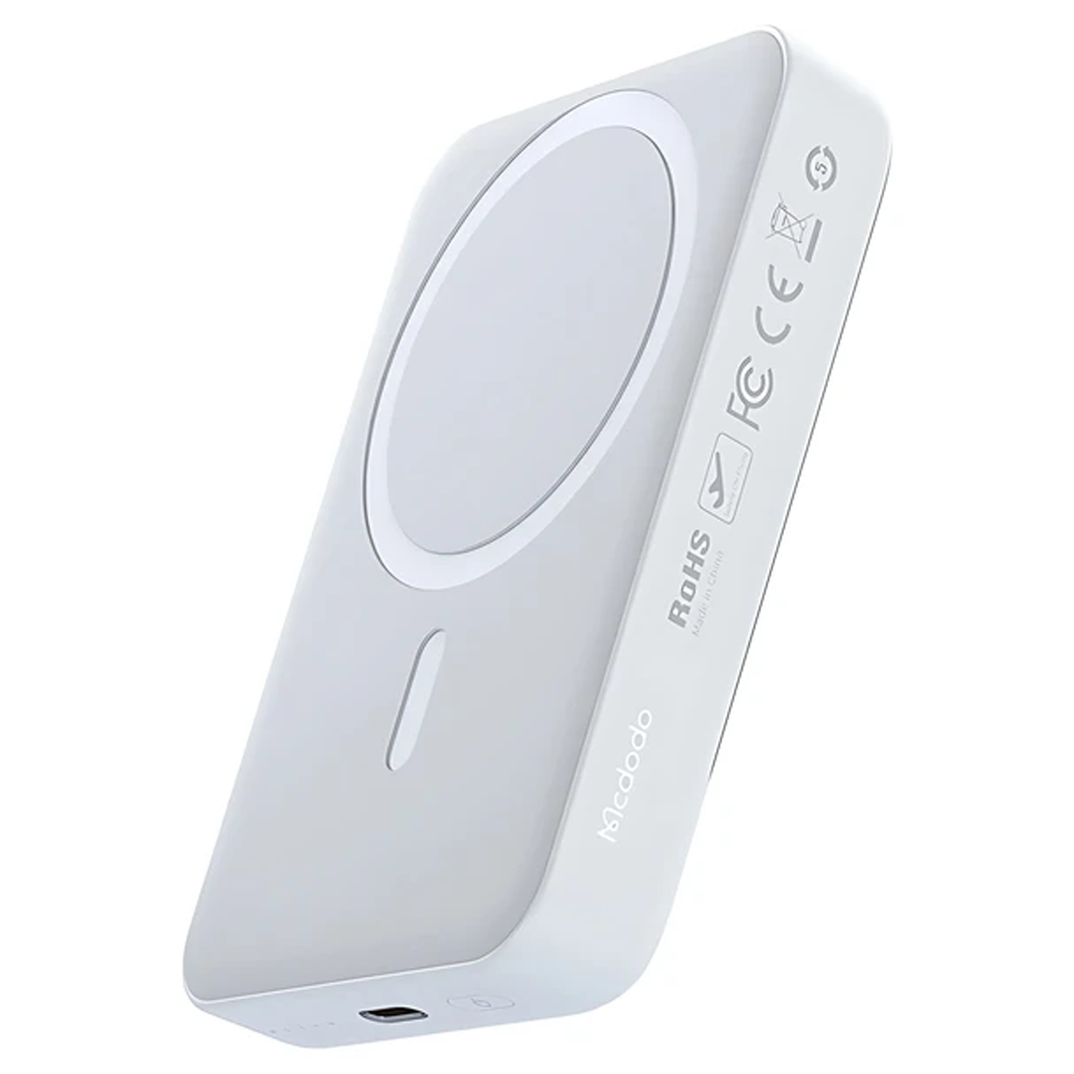 پاوربانک مک دودو مدل MC-4261 ظرفیت 10000 میلی آمپر ساعت توان 20 وات-سفید پاوربانک مک دودو مدل MC-4261 ظرفیت 10000 میلی آمپر ساعت توان 20 وات-سفید