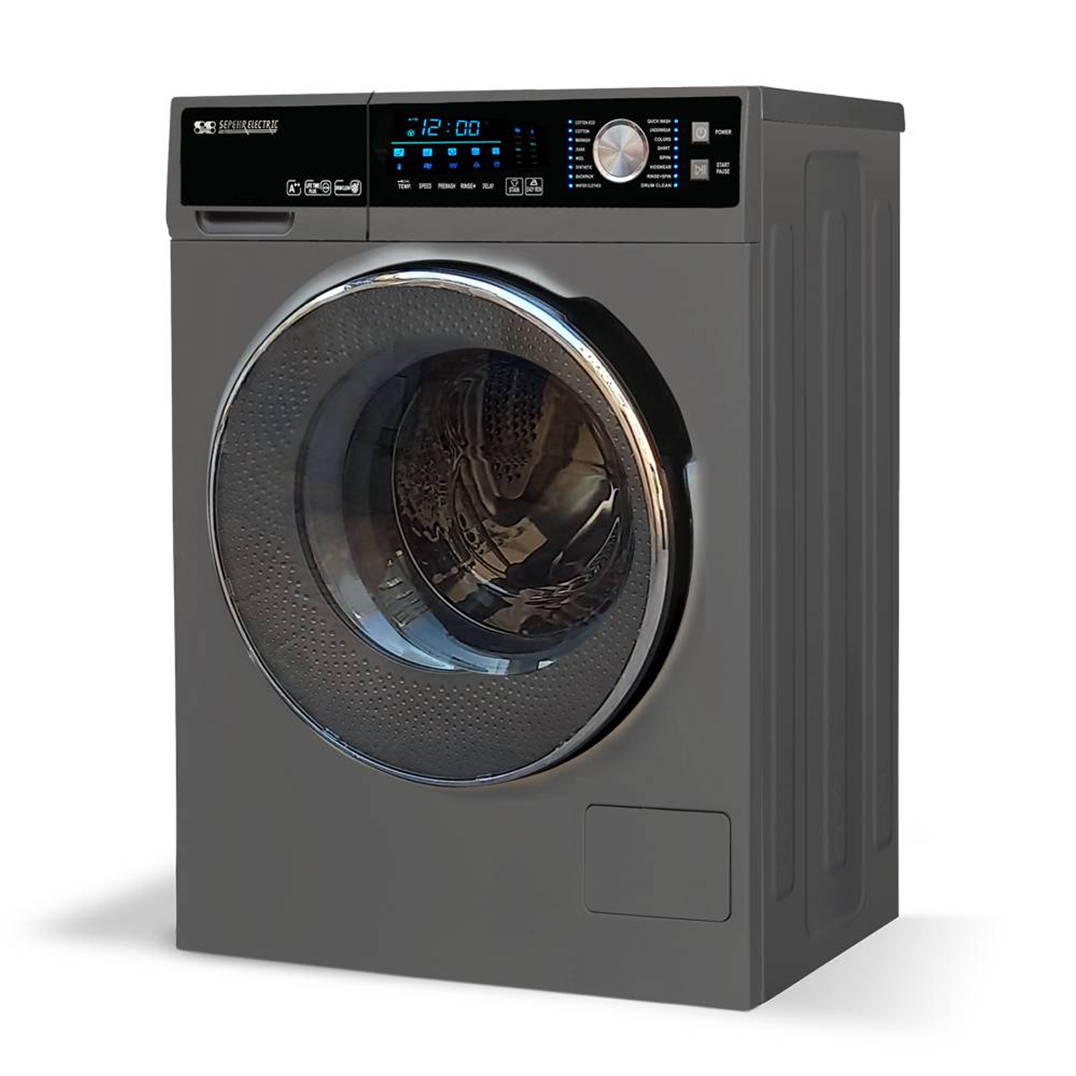 ماشین لباسشویی سپهر الکتریک 9 کیلویی مدل SE1291T ماشین لباسشویی سپهر الکتریک 9 کیلویی مدل SE1291T