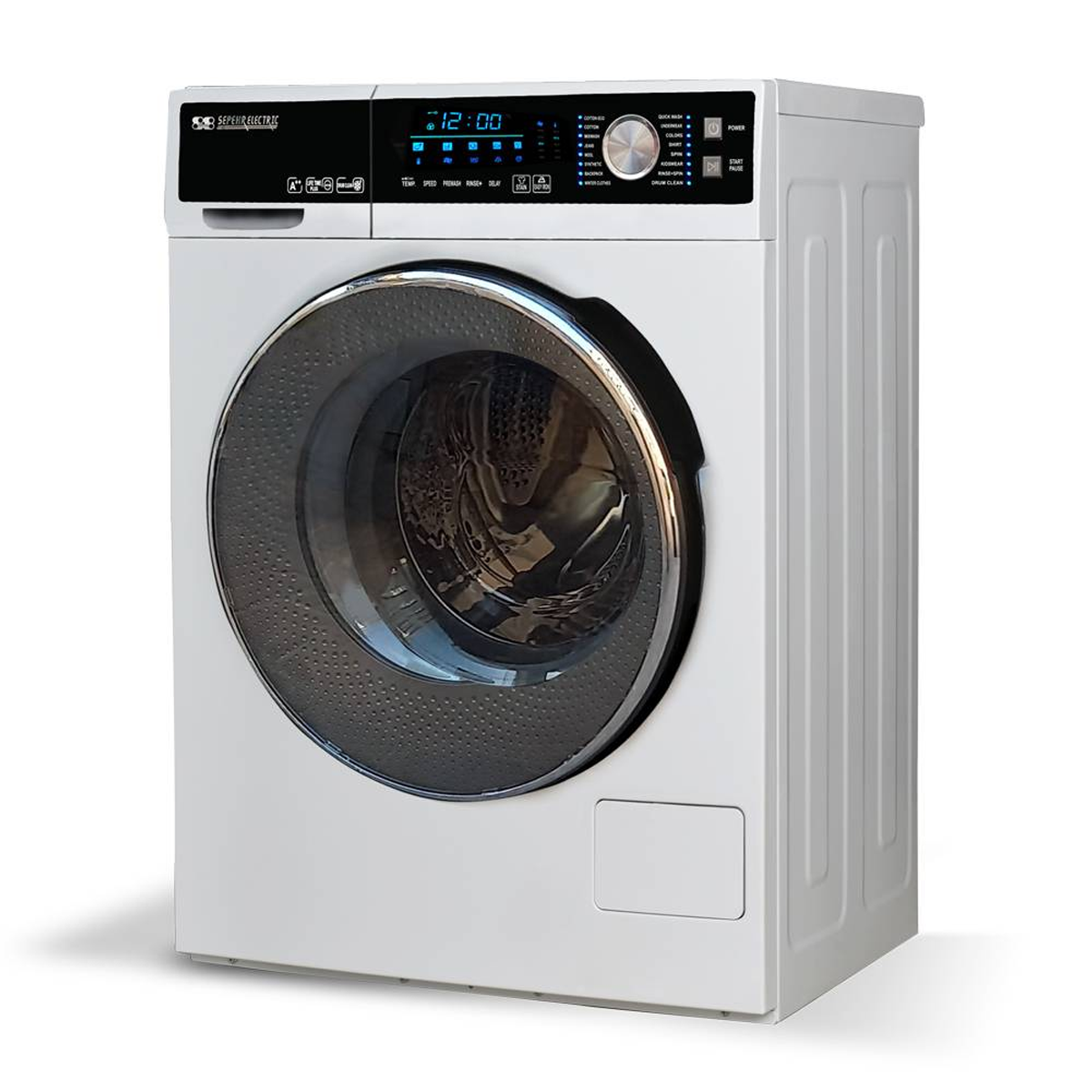 ماشین لباسشویی سپهر الکتریک 9 کیلویی مدل SE1291W ماشین لباسشویی سپهر الکتریک 9 کیلویی مدل SE1291W