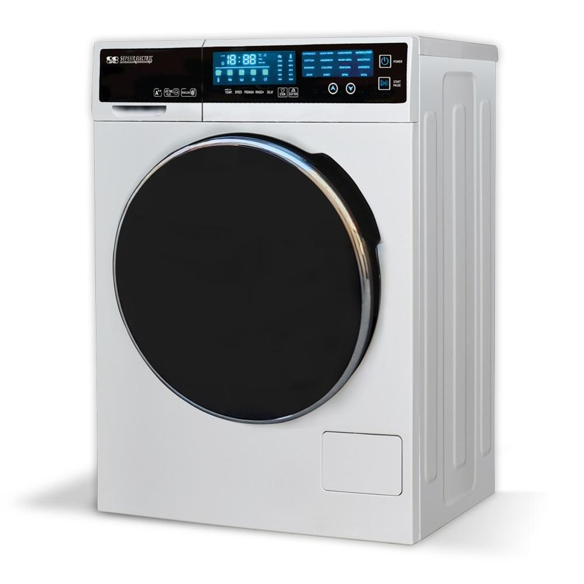 ماشین لباسشویی سپهر الکتریک 8 کیلویی مدل SE1289W ماشین لباسشویی سپهر الکتریک 8 کیلویی مدل SE1289W