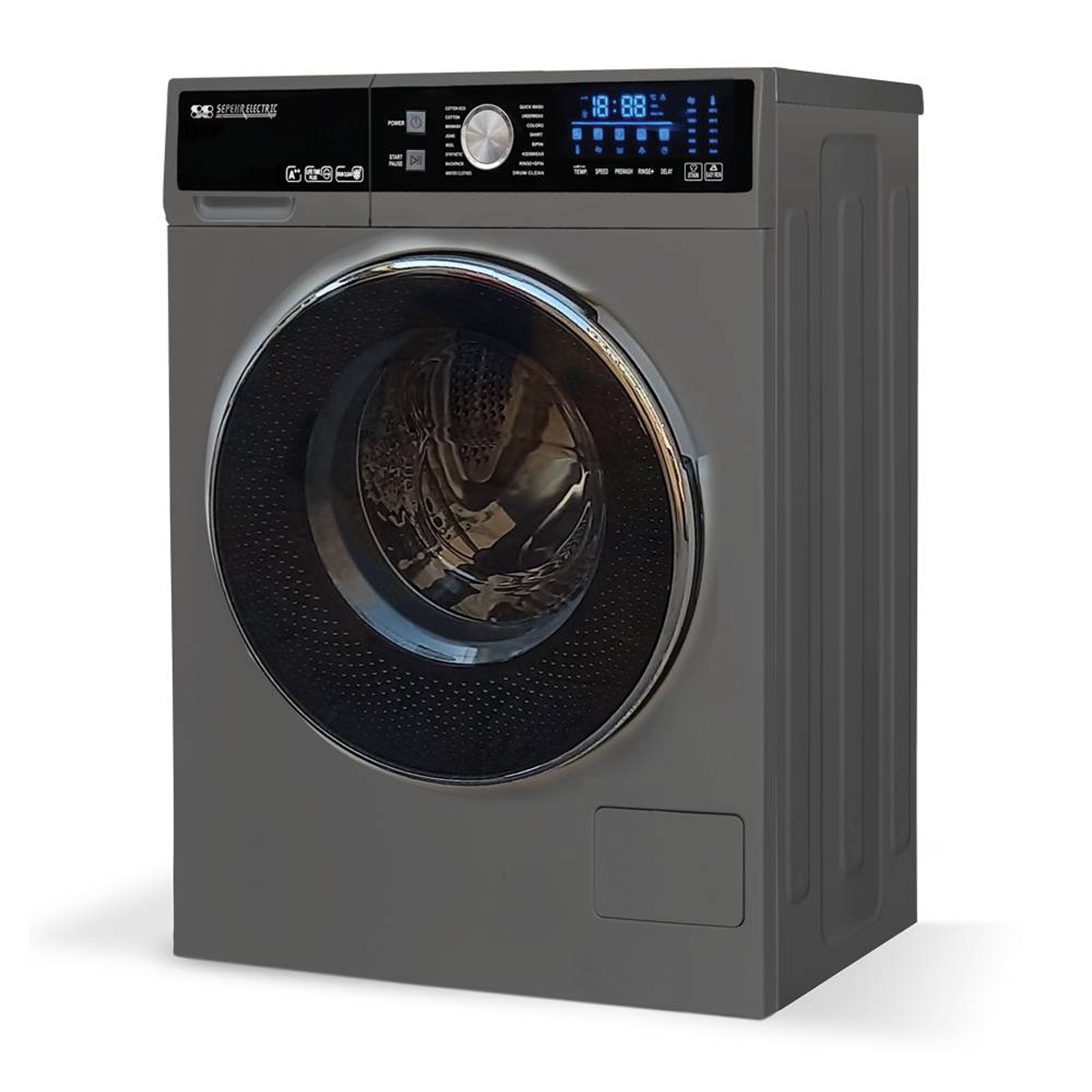 ماشین لباسشویی سپهر الکتریک 8 کیلویی مدل SE1284T ماشین لباسشویی سپهر الکتریک 8 کیلویی مدل SE1284T