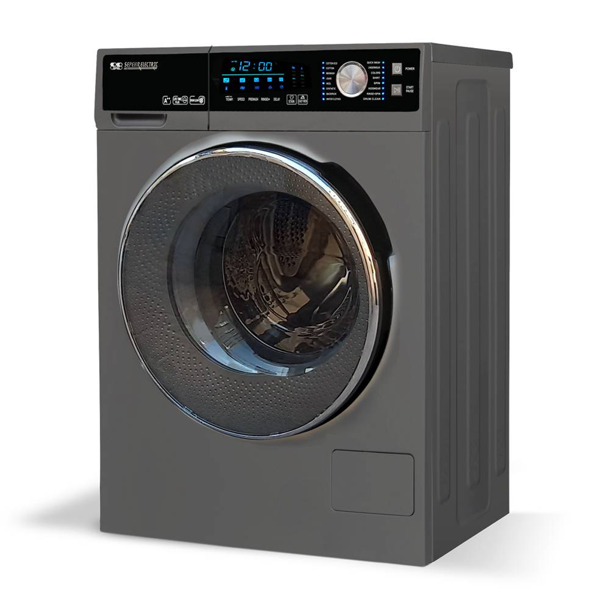 ماشین لباسشویی سپهر الکتریک 8 کیلویی مدل SE1281T ماشین لباسشویی سپهر الکتریک 8 کیلویی مدل SE1281T