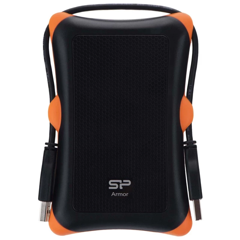 هارد اکسترنال سیلیکون پاور مدل Armor A30 ظرفیت 1 ترابایت-مشکی نارنجی 