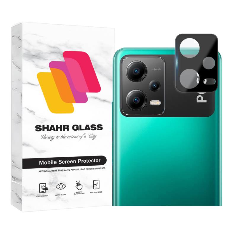 محافظ لنز دوربین فول شهر گلس مدل LENSFSH مناسب برای گوشی موبایل شیائومی Redmi Note 12 5G / Poco X5  محافظ لنز دوربین فول شهر گلس مدل LENSFSH مناسب برای گوشی موبایل شیائومی Redmi Note 12 5G / Poco X5