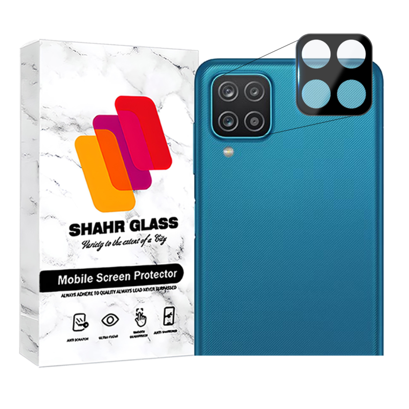 محافظ لنز دوربین فول شهر گلس مدل LENSFSH مناسب برای گوشی موبایل سامسونگ Galaxy A12 / A12 Nacho / M12 / F12  محافظ لنز دوربین فول شهر گلس مدل LENSFSH مناسب برای گوشی موبایل سامسونگ Galaxy A12 / A12 Nacho / M12 / F12