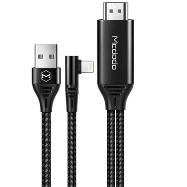 کابل تبدیل لایتنینگ به HDMI مک دودو مدل CA-6400 طول 2 متر-مشکی  کابل تبدیل لایتنینگ به HDMI مک دودو مدل CA-6400 طول 2 متر-مشکی