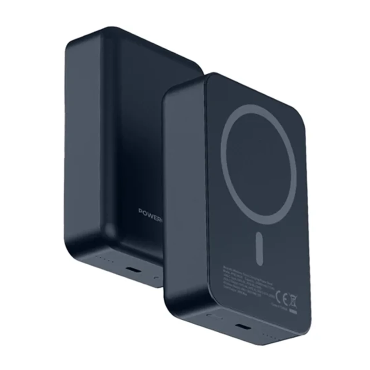 پاوربانک وایرلس پاورولوجی مدل PPBCHA33-GY ظرفیت 20000 میلی آمپر ساعت توان 15 وات-خاکستری تیره