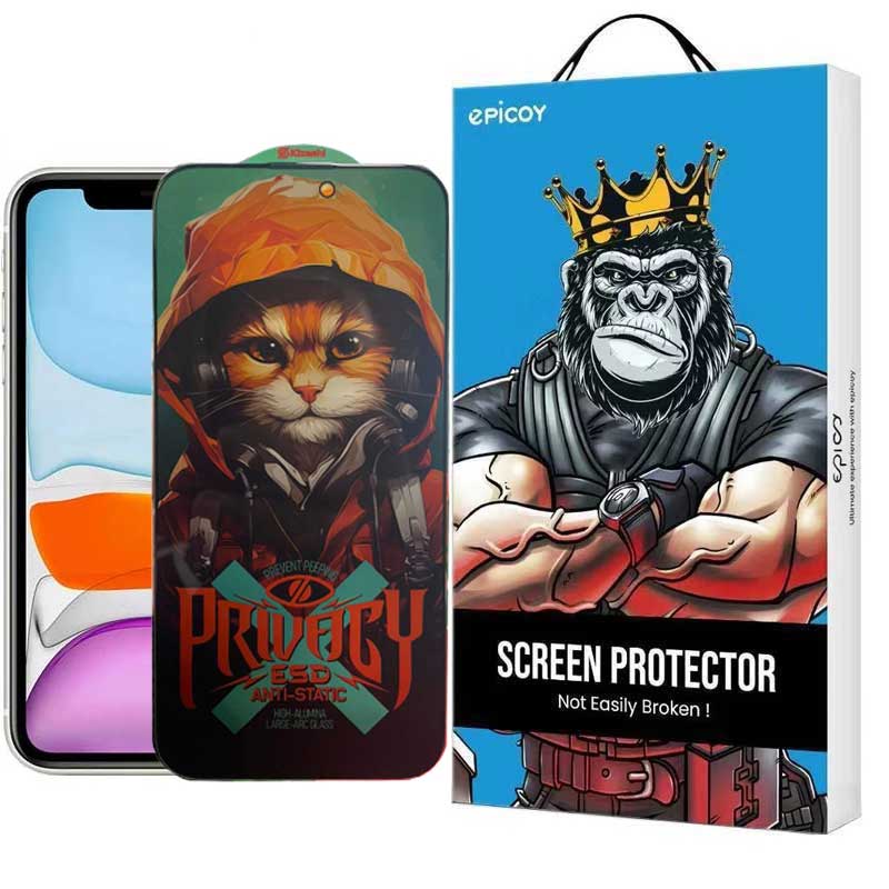 محافظ صفحه نمایش حریم شخصی اپیکوی مدل Hoodie Cat مناسب برای گوشی موبایل اپل iPhone 11/ Xr محافظ صفحه نمایش حریم شخصی اپیکوی مدل Hoodie Cat مناسب برای گوشی موبایل اپل iPhone 11/ Xr