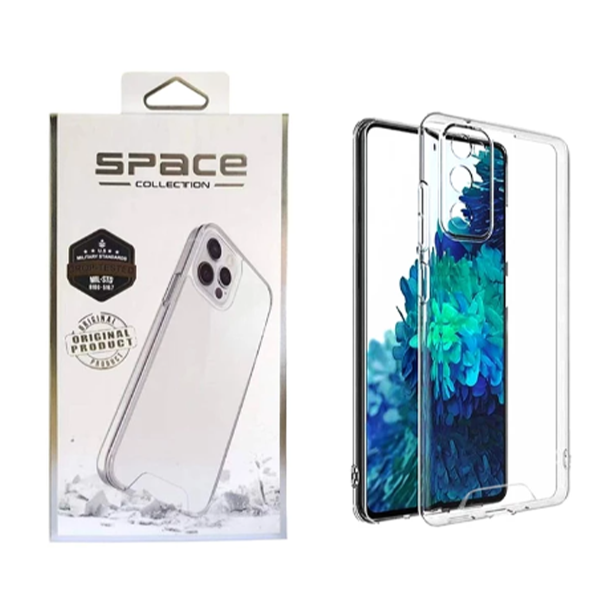 قاب گوشی سامسونگ Galaxy A16 مدل اسپیس ژله ای محافظ لنز دار-بی رنگ قاب گوشی سامسونگ Galaxy A16 مدل اسپیس ژله ای محافظ لنز دار-بی رنگ