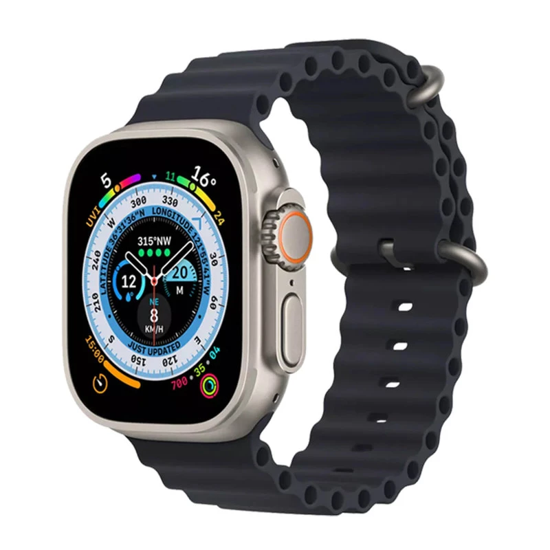 ساعت هوشمند مدل T3000-بدنه مشکی بند نارنجی