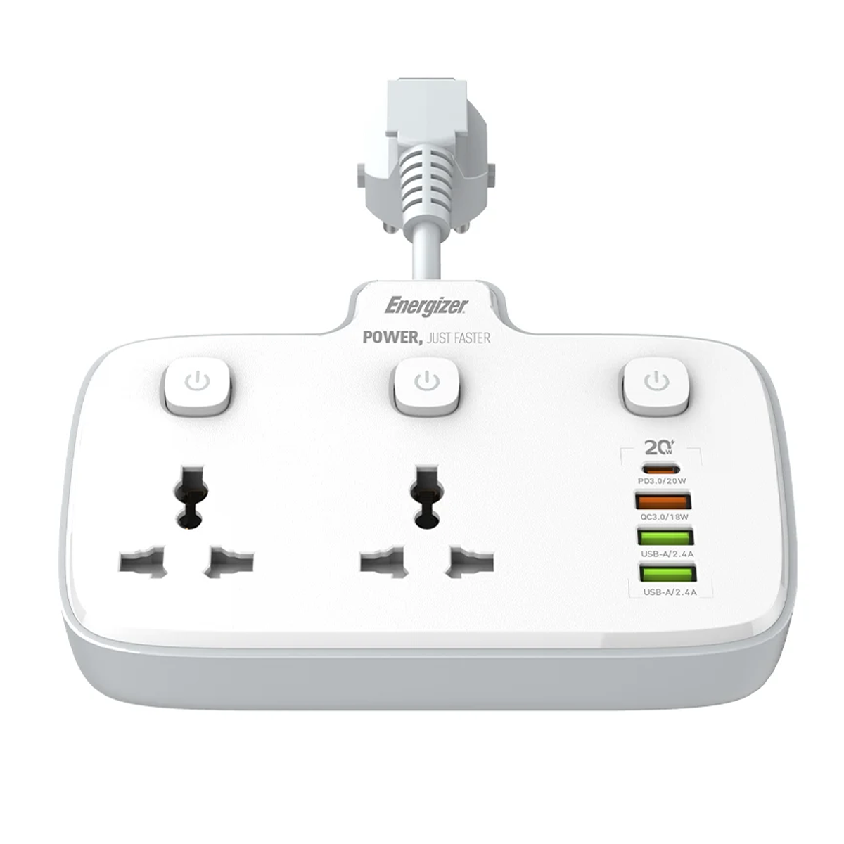 چند راهی برق انرجایزر مدل EPB2503EU-سفید چند راهی برق انرجایزر مدل EPB2503EU-سفید