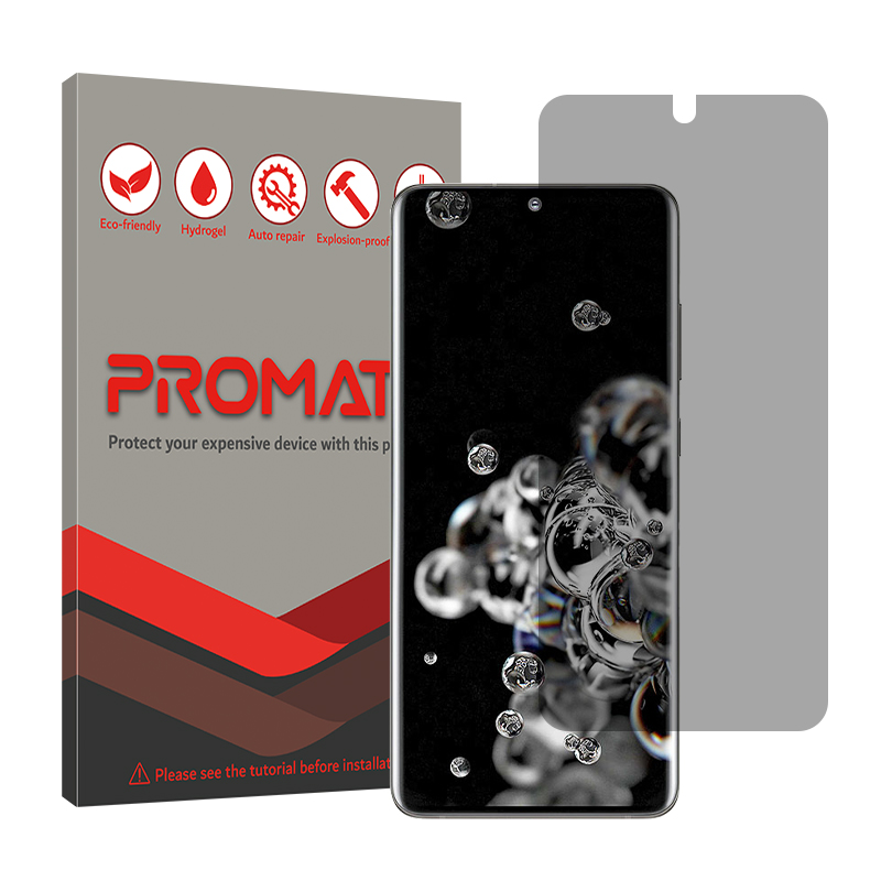 محافظ صفحه نمایش حریم شخصی پرومیت مدل Resistant مناسب برای گوشی موبایل سامسونگ Galaxy S20 Ultra محافظ صفحه نمایش حریم شخصی پرومیت مدل Resistant مناسب برای گوشی موبایل سامسونگ Galaxy S20 Ultra