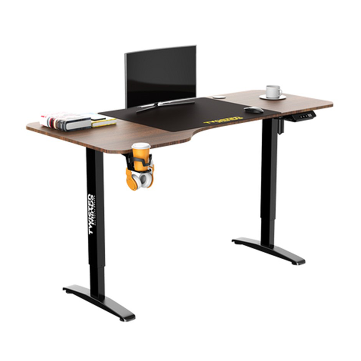 میز گیمینگ تویستد مایندز مدل T Shaped L با تنظیم ارتفاع برقی میز گیمینگ تویستد مایندز مدل T Shaped L با تنظیم ارتفاع برقی