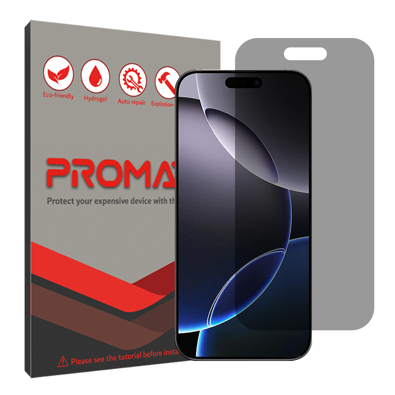محافظ صفحه نمایش حریم شخصی پرومیت مدل Shield مناسب برای گوشی موبایل اپل Iphone 16 Pro Max محافظ صفحه نمایش حریم شخصی پرومیت مدل Shield مناسب برای گوشی موبایل اپل Iphone 16 Pro Max