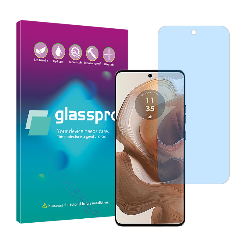 محافظ صفحه نمایش ضد اشعه آبی گلس پرو مدل Resistant مناسب برای گوشی موبایل موتورولا Edge 50 Ultra محافظ صفحه نمایش ضد اشعه آبی گلس پرو مدل Resistant مناسب برای گوشی موبایل موتورولا Edge 50 Ultra