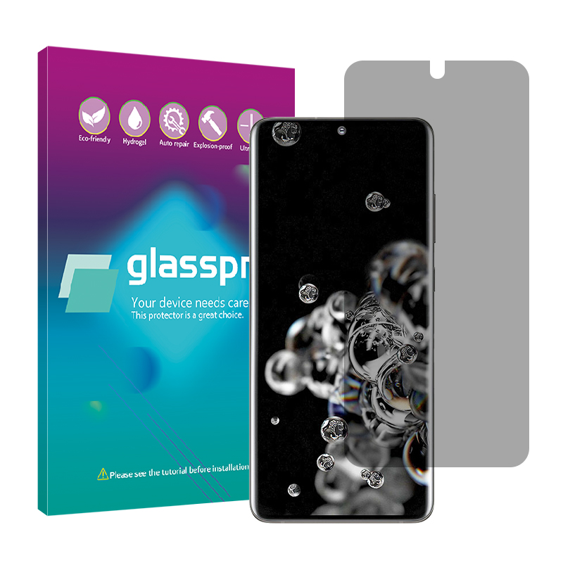 محافظ صفحه نمایش حریم شخصی گلس پرو مدل Resistant مناسب برای گوشی موبایل سامسونگ Galaxy S20 Ultra محافظ صفحه نمایش حریم شخصی گلس پرو مدل Resistant مناسب برای گوشی موبایل سامسونگ Galaxy S20 Ultra
