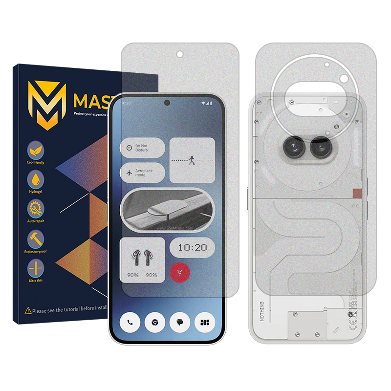 محافظ صفحه نمایش مات مستر مدل Resistant مناسب برای گوشی موبایل ناتینگ فون 2a به همراه محافظ پشت گوشی محافظ صفحه نمایش مات مستر مدل Resistant مناسب برای گوشی موبایل ناتینگ فون 2a به همراه محافظ پشت گوشی