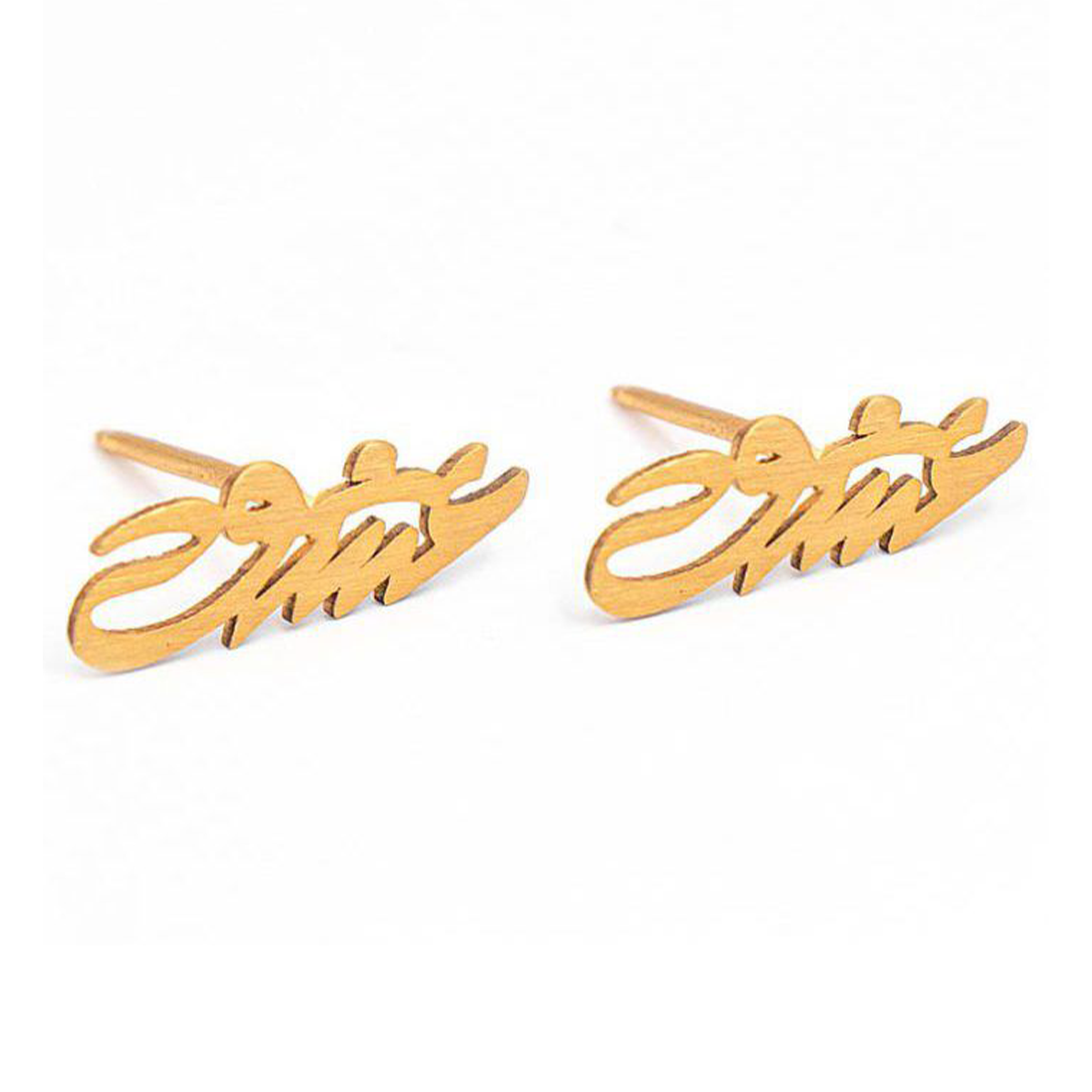 گوشواره طلا زنانه طرح عشق وحشی قو طلایی کد E032545-0.75 گوشواره طلا زنانه طرح عشق وحشی قو طلایی کد E032545-0.75