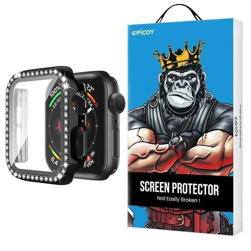 کاور اپل واچ سری 10 سایز 42 میلی متری اپیکوی مدل Diamond Cover Apple Watch -نقرهای کاور اپل واچ سری 10 سایز 42 میلی متری اپیکوی مدل Diamond Cover Apple Watch -نقرهای