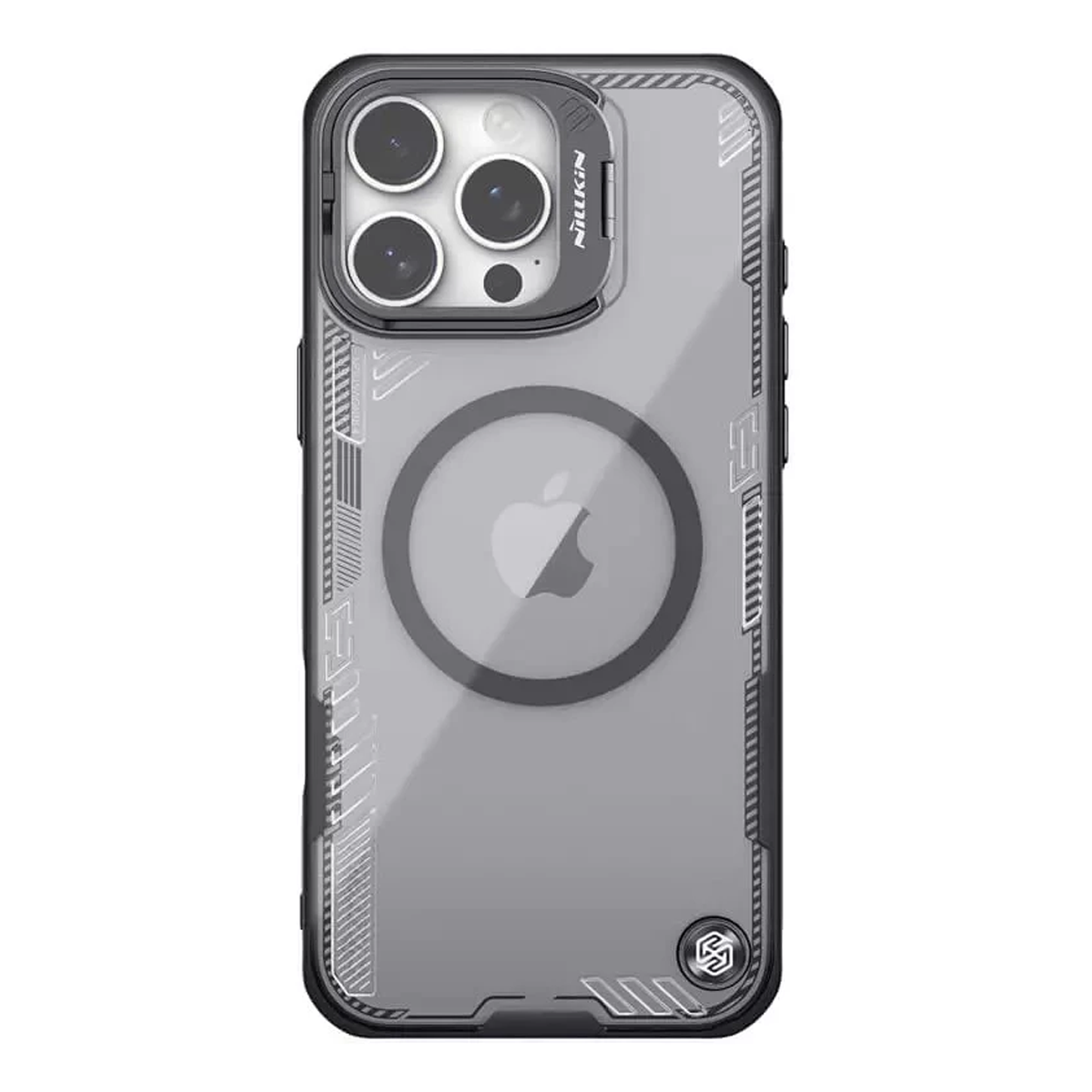 کاور نیلکین گوشی اپل iPhone 16 Pro مدل Iceblade Prop Frame version Magnetic-مشکی کاور نیلکین گوشی اپل iPhone 16 Pro مدل Iceblade Prop Frame version Magnetic-مشکی