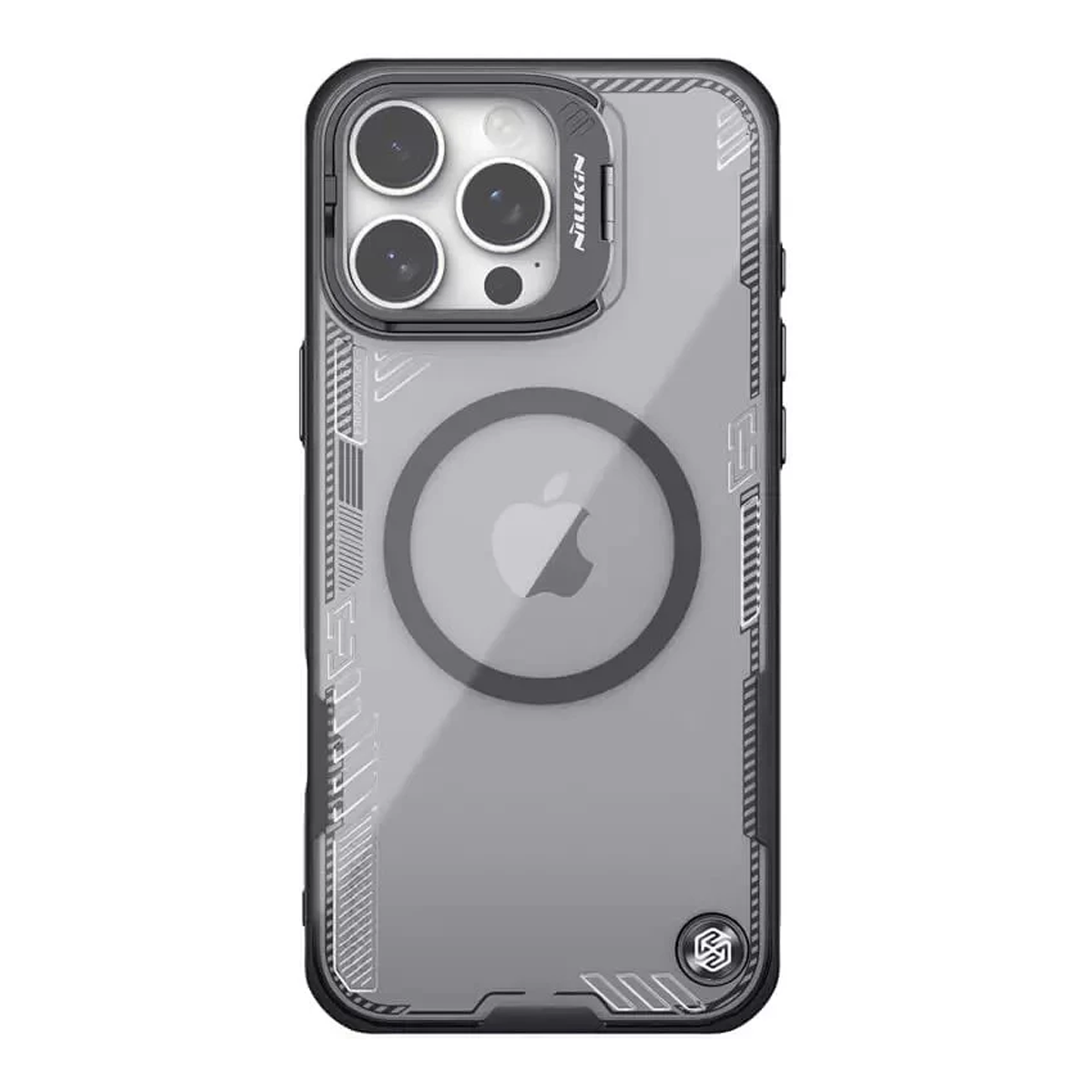 کاور نیلکین گوشی اپل iPhone 16 Pro Max مدل Iceblade Prop Frame version Magnetic-مشکی