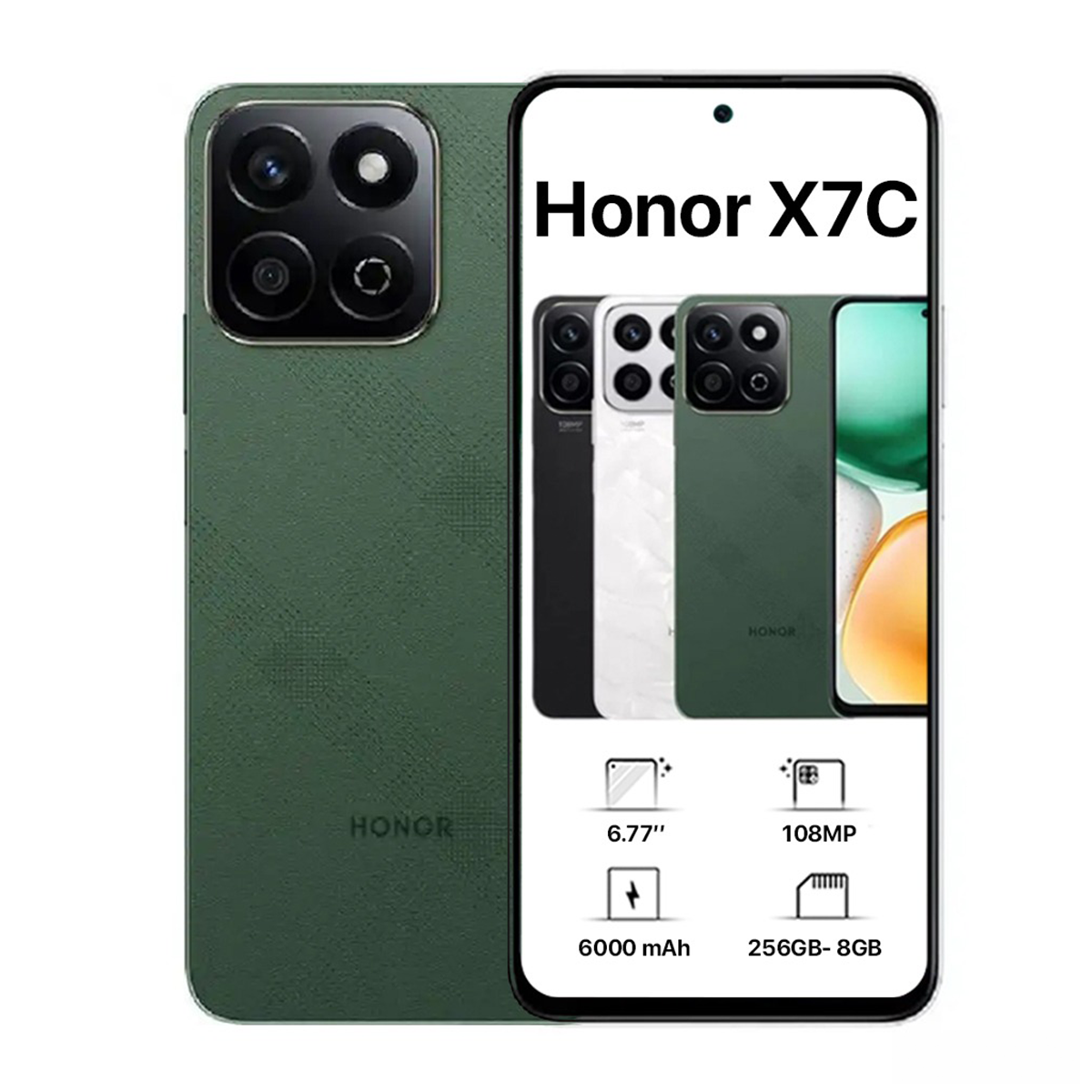 گوشی موبایل آنر مدل X7c ظرفیت 256 گیگابایت رم 8 گیگابایت-سبز گوشی موبایل آنر مدل X7c ظرفیت 256 گیگابایت رم 8 گیگابایت-سبز