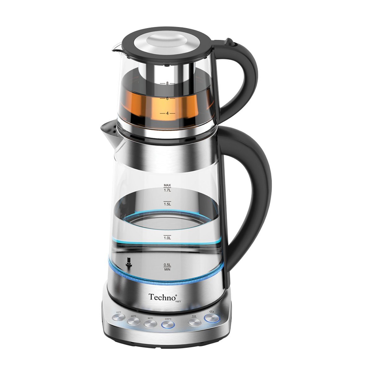 چای ساز تکنو مدل Te‑933-نقرهای چای ساز تکنو مدل Te‑933-نقرهای