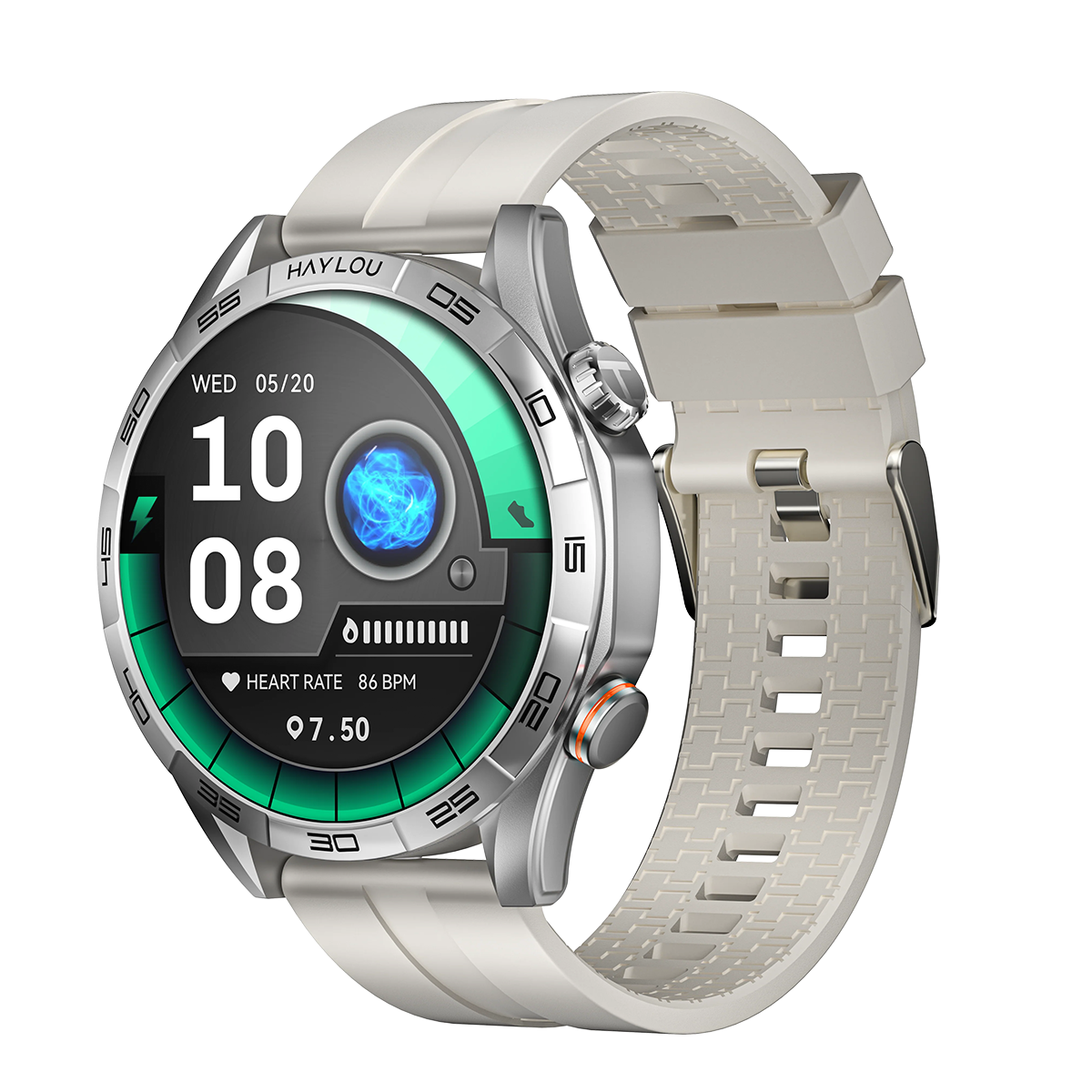 ساعت هوشمند هایلو مدل Solar 5 بند سیلیکون