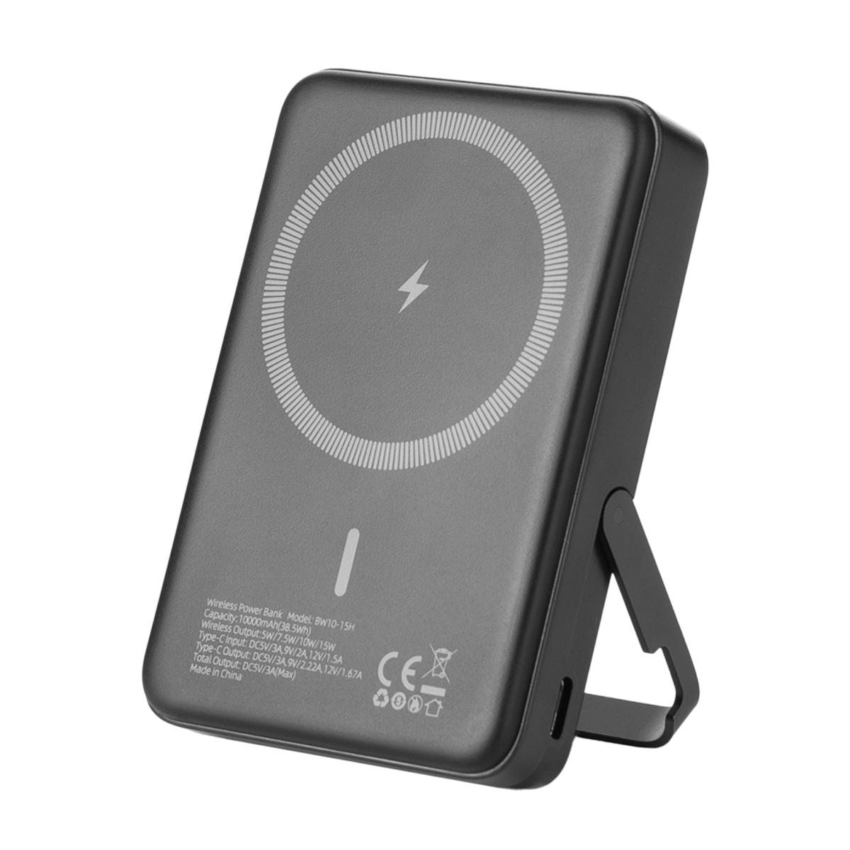 پاوربانک بی سیم بنتیک مدل BW10-15H ظرفیت 10000 میلی آمپر ساعت-مشکی پاوربانک بی سیم بنتیک مدل BW10-15H ظرفیت 10000 میلی آمپر ساعت-مشکی