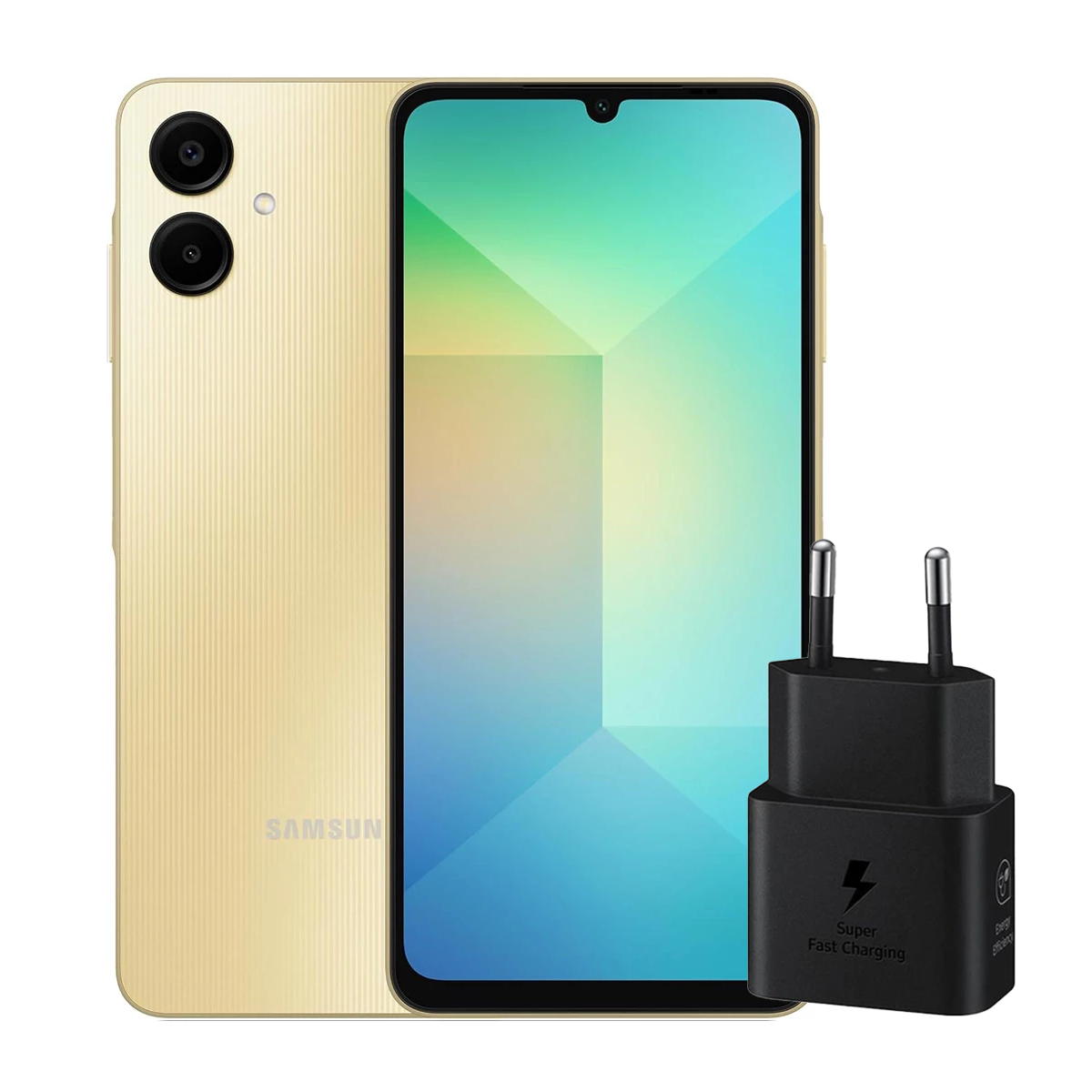 گوشی موبايل سامسونگ مدل Galaxy A06 4G ظرفیت 64 گیگابایت رم 4 گیگابایت - به همراه شارژر 25 وات سامسونگ گوشی موبايل سامسونگ مدل Galaxy A06 4G ظرفیت 64 گیگابایت رم 4 گیگابایت - به همراه شارژر 25 وات سامسونگ