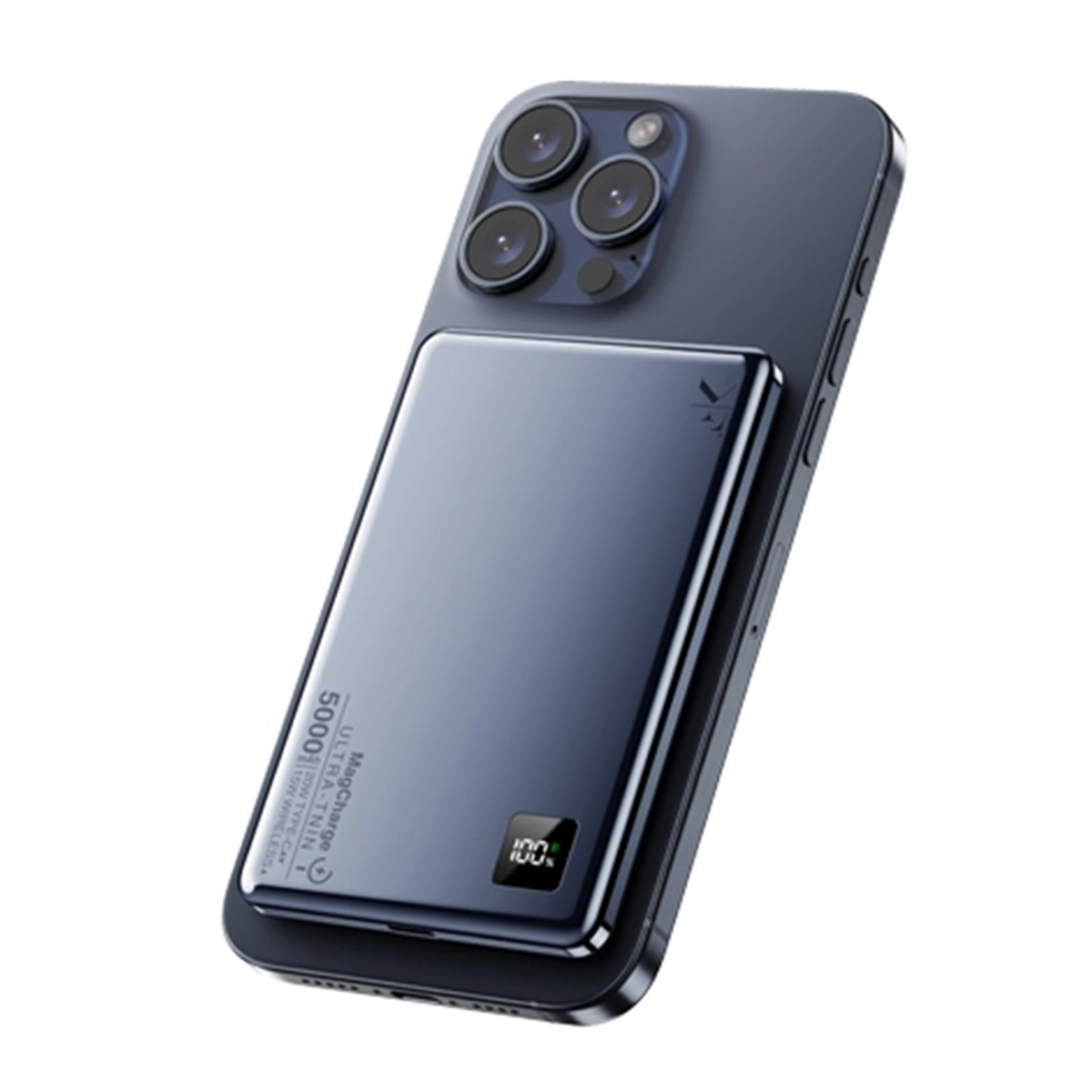 پاوربانک بی سیم کی اف سنیور مدل PW-555 ظرفیت 5000 میلی آمپر ساعت-سرمه‌ای