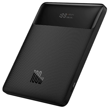  پاوربانک باسئوس مدل PPDGL-01 ظرفیت 20000 میلی آمپر - توان 100 وات-مشکی