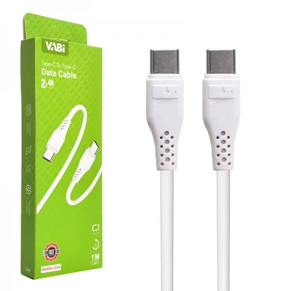 کابل ۲ سر تایپ سی وابی مدل CA4 طول 1 متر-مشکی کابل ۲ سر تایپ سی وابی مدل CA4 طول 1 متر-مشکی