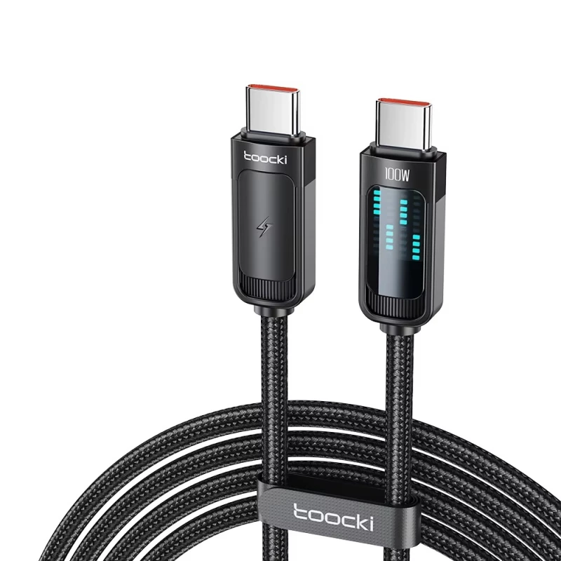 کابل دو سر تایپ سی توکی مدل 100W TQ-X47C3 طول 1 متر-آبی-خاکستری کابل دو سر تایپ سی توکی مدل 100W TQ-X47C3 طول 1 متر-آبی-خاکستری