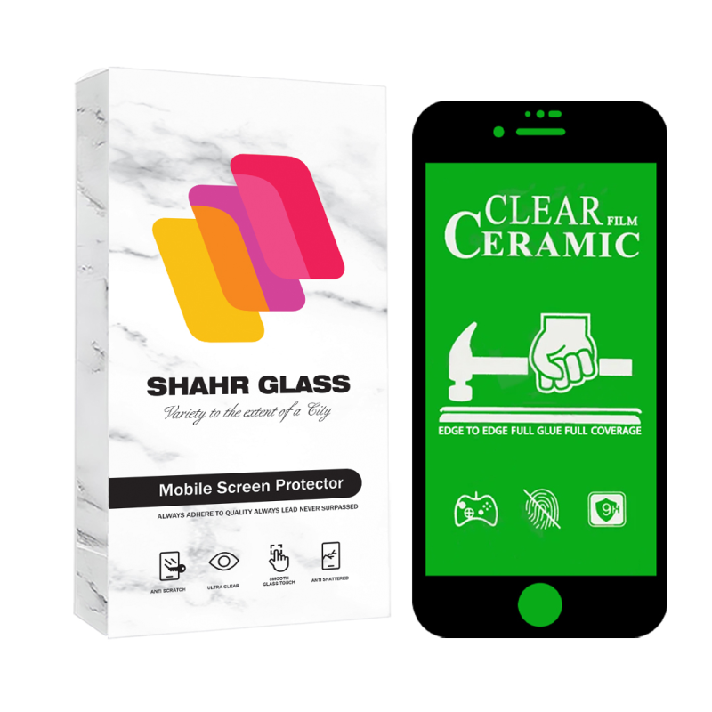 محافظ صفحه نمایش سرامیکی شهر گلس مدل CERCLRSH مناسب برای گوشی موبایل اپل iPhone 8 / 7 / SE 2020 / SE 2022 محافظ صفحه نمایش سرامیکی شهر گلس مدل CERCLRSH مناسب برای گوشی موبایل اپل iPhone 8 / 7 / SE 2020 / SE 2022