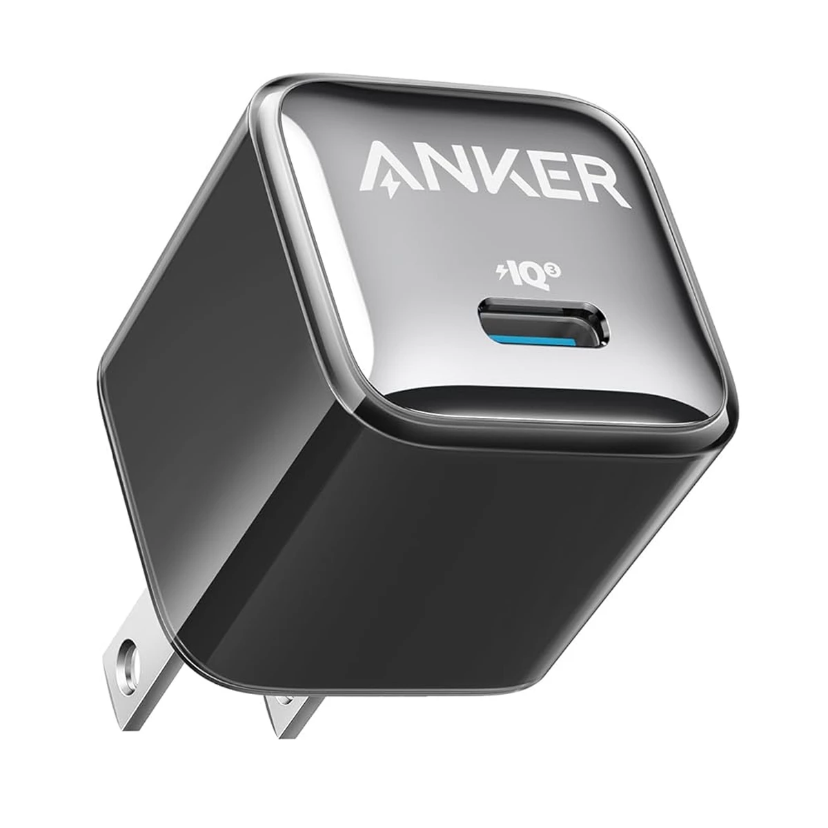 شارژر دیواری انکر مدل A2637 توان 20 وات دو پین-آبی