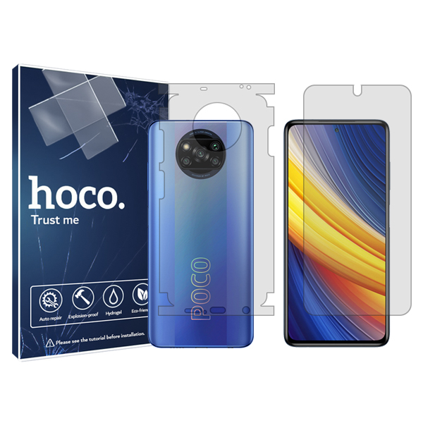 محافظ صفحه نمایش شفاف هوکو مدل Hygel مناسب برای گوشی موبایل  شیائومی Poco X3 Pro به همراه محافظ پشت گوشی محافظ صفحه نمایش شفاف هوکو مدل Hygel مناسب برای گوشی موبایل  شیائومی Poco X3 Pro به همراه محافظ پشت گوشی