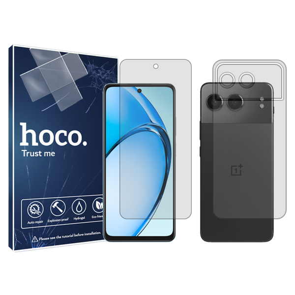 محافظ صفحه نمایش شفاف هوکو مدل Resistant مناسب برای گوشی موبایل وان پلاس Nord 4 به همراه محافظ پشت گوشی محافظ صفحه نمایش شفاف هوکو مدل Resistant مناسب برای گوشی موبایل وان پلاس Nord 4 به همراه محافظ پشت گوشی