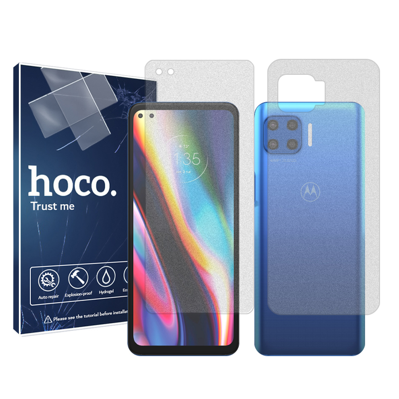 محافظ صفحه نمایش مات هوکو مدل Resistant مناسب برای گوشی موبایل موتورولا Moto G 5G Plus به همراه محافظ پشت گوشی محافظ صفحه نمایش مات هوکو مدل Resistant مناسب برای گوشی موبایل موتورولا Moto G 5G Plus به همراه محافظ پشت گوشی